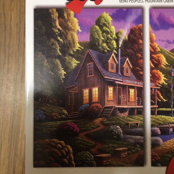 Mountain cabin scene - PUZZLE tryptich - 1500 pieces - Picture 2 of 6